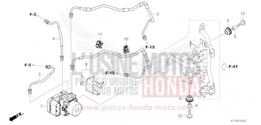 MODULATEUR ABS/TUYAU DE FREIN CRF300LAS de 2025
